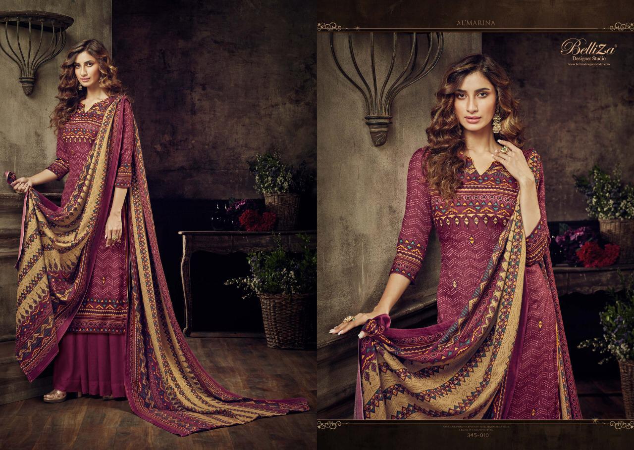 Belliza Al marina vol-2 stunning look classy catchy look pashmina Salwar suits