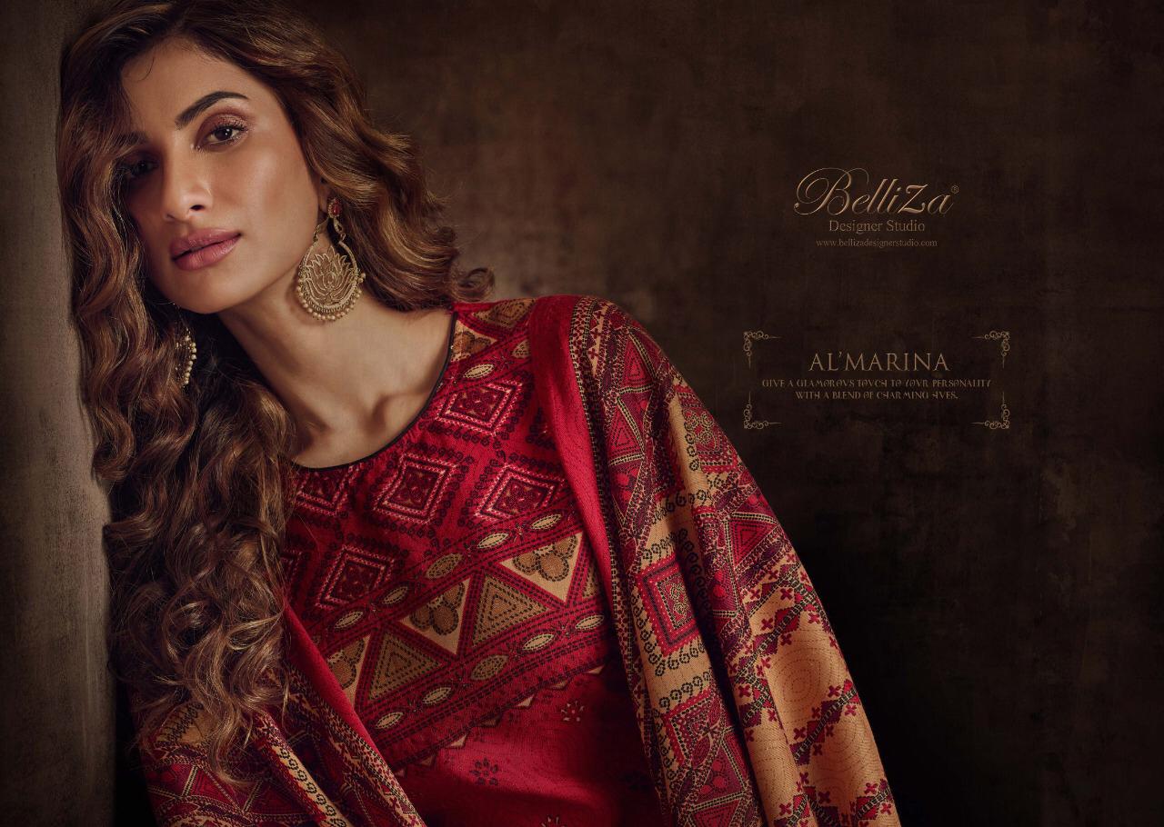 Belliza Al marina vol-2 stunning look classy catchy look pashmina Salwar suits