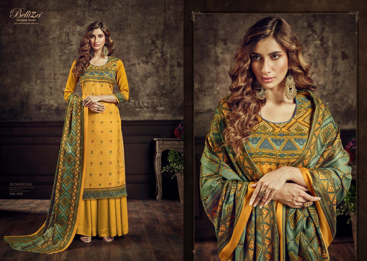 Belliza Al marina vol-2 stunning look classy catchy look pashmina Salwar suits