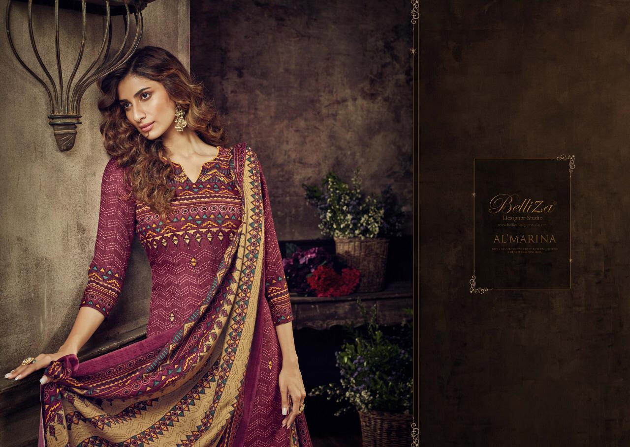 Belliza Al marina vol-2 stunning look classy catchy look pashmina Salwar suits