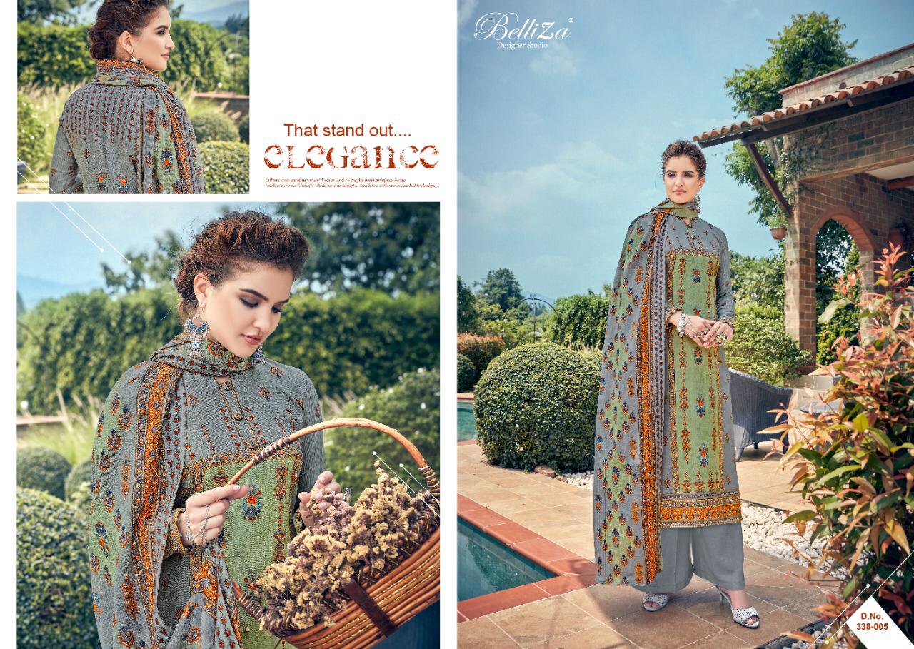 Belliza designer studio masakali pashmina digital printed salwar kameez collection