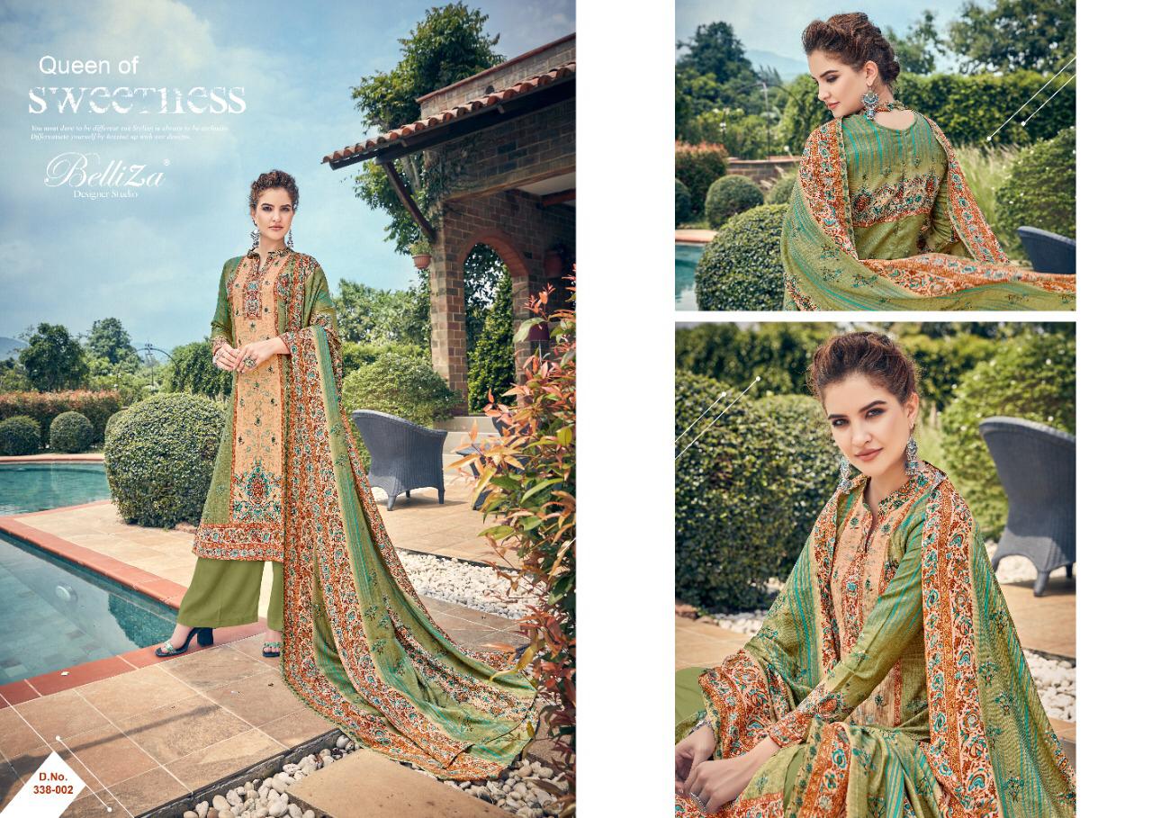 Belliza designer studio masakali pashmina digital printed salwar kameez collection