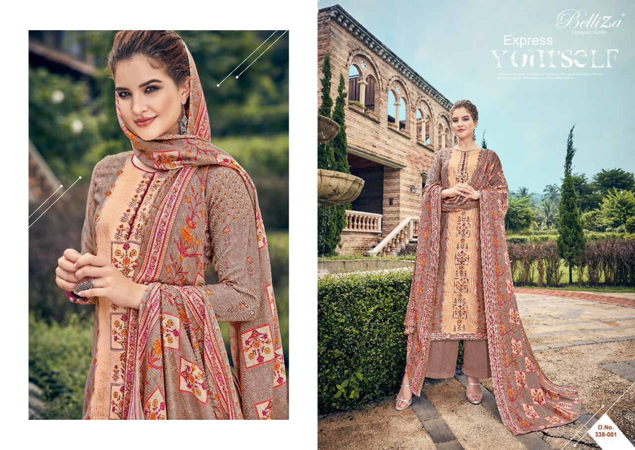 Belliza designer studio masakali pashmina digital printed salwar kameez collection