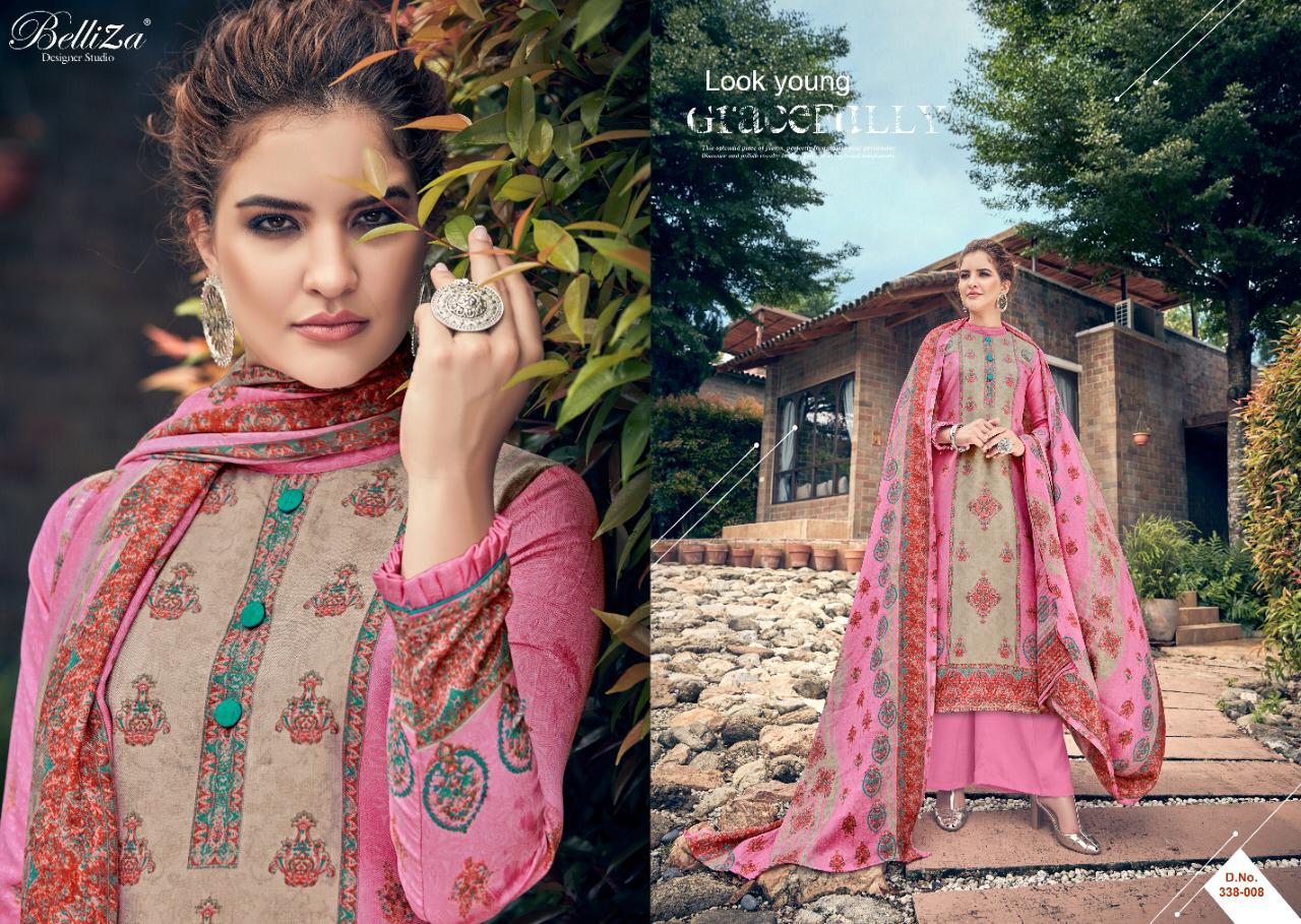 Belliza designer studio masakali pashmina digital printed salwar kameez collection