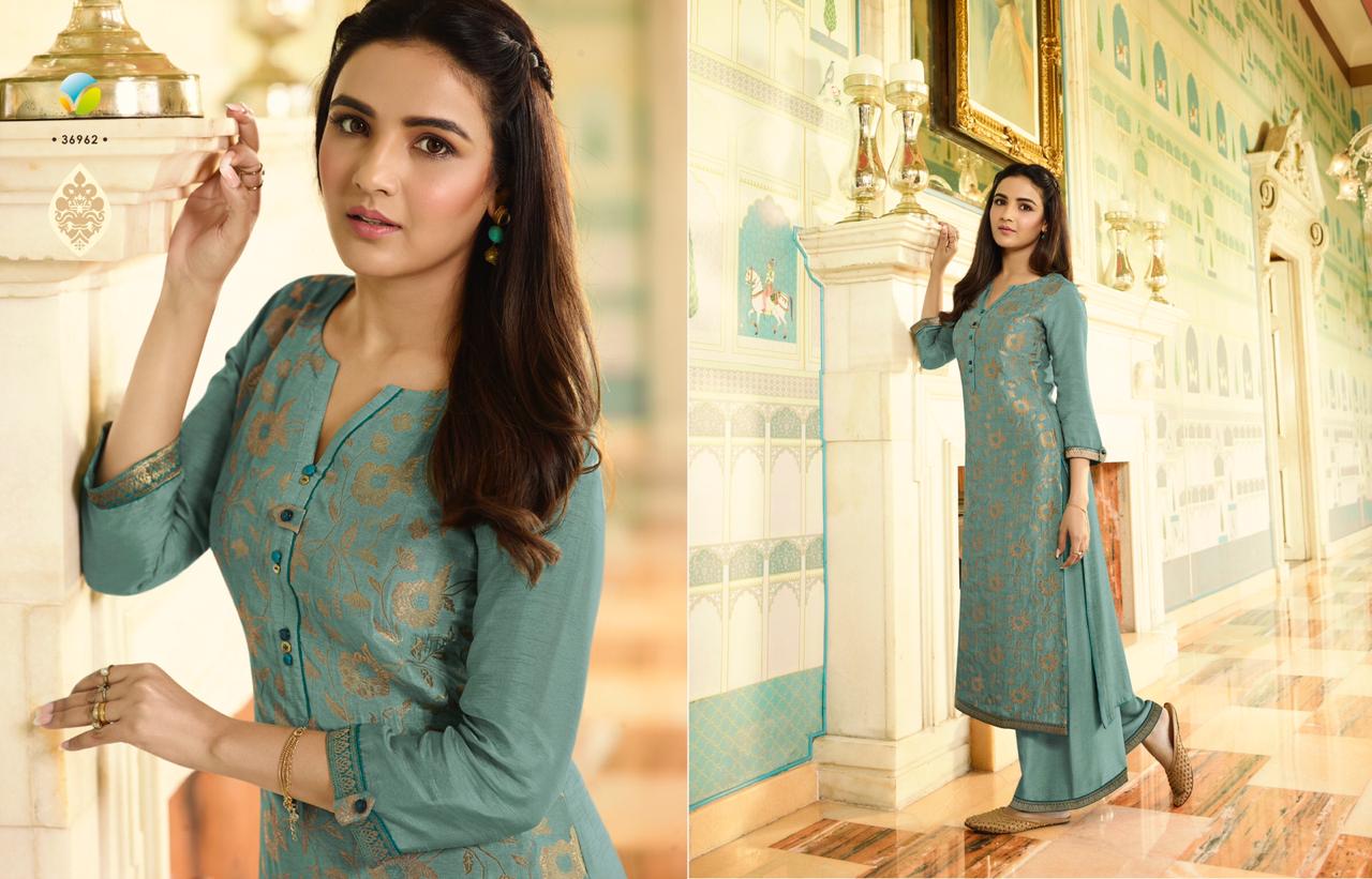 Vinay fashion tumbaa Lightning fancy kurti with plazzo collection