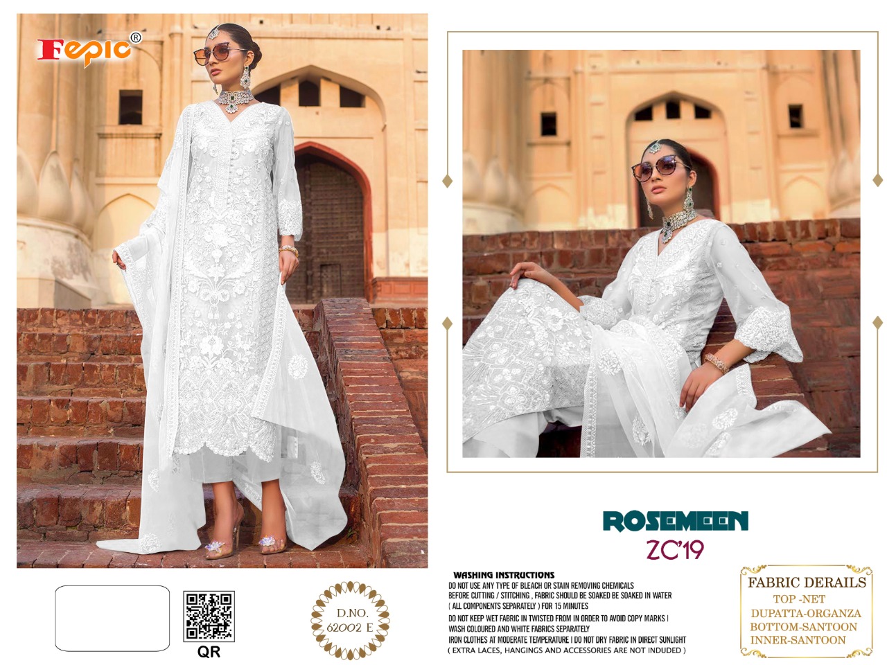 FEPIC Rosemeen  62002 e Salwar Kameez Net Singles