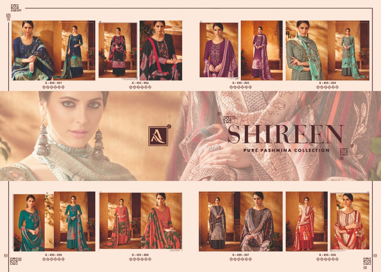 Alok suit Shireen a classy catchy look Salwar suits attractive rates