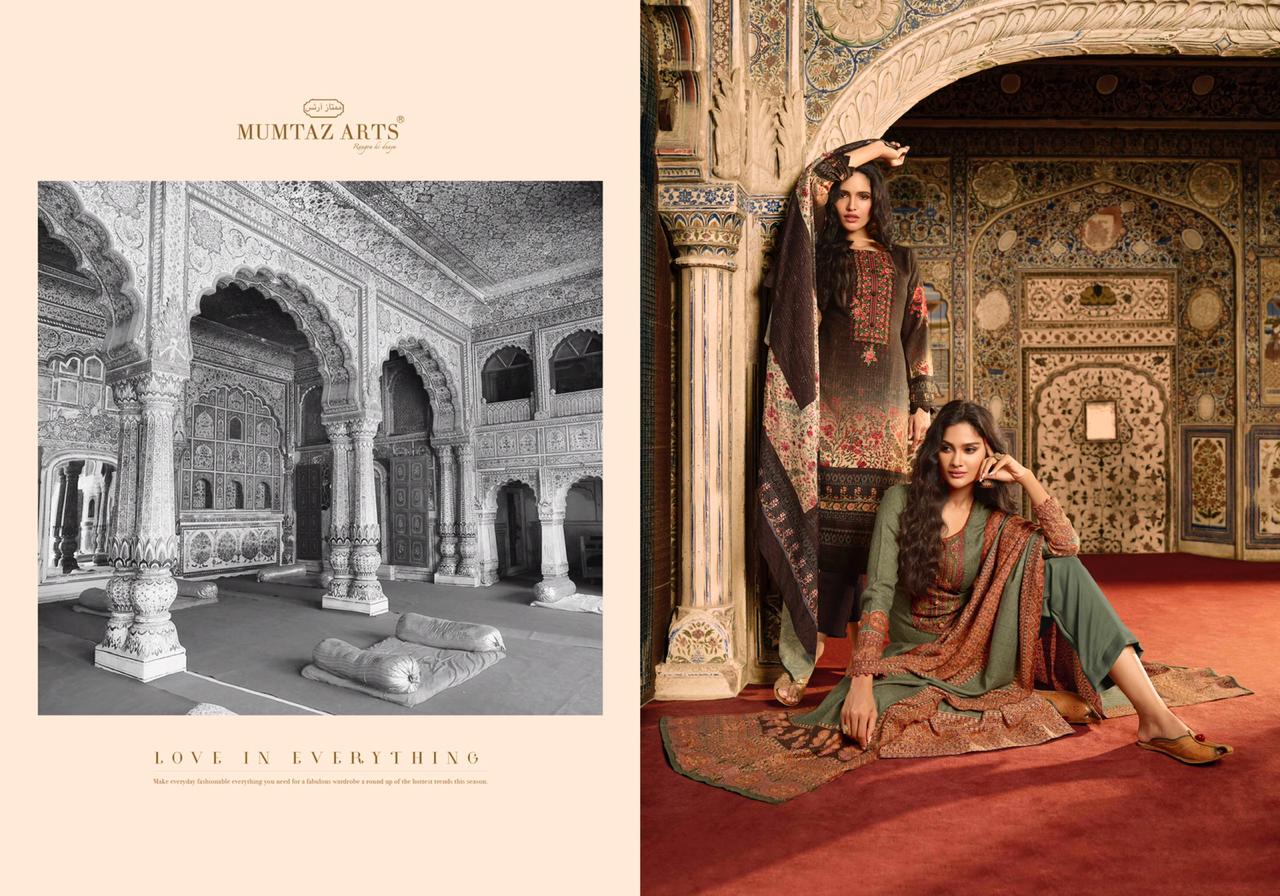 Mumtaz arts nazrana Astonishing Style beautifully Designed jam satin Salwar suits