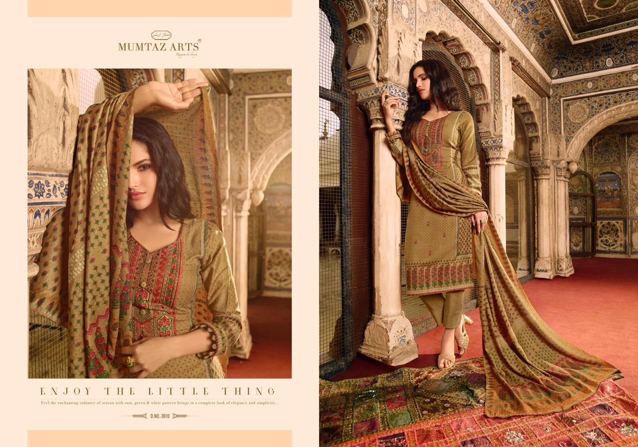 Mumtaz arts nazrana Astonishing Style beautifully Designed jam satin Salwar suits