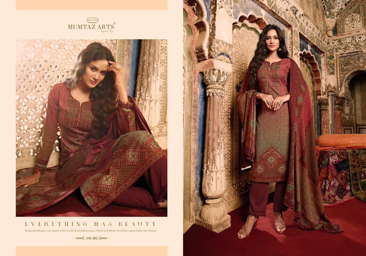 Mumtaz arts nazrana Astonishing Style beautifully Designed jam satin Salwar suits