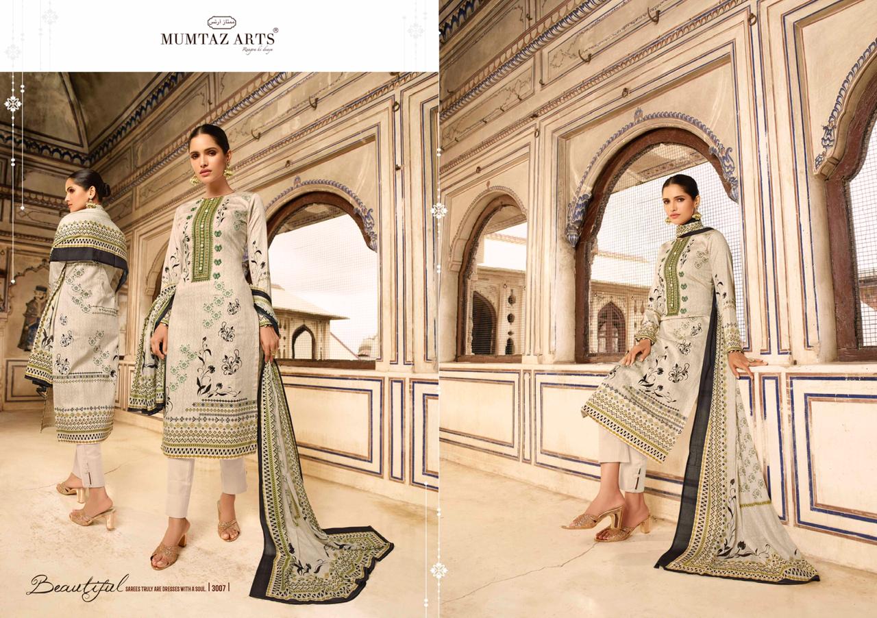 Mumtaz arts nazrana Astonishing Style beautifully Designed jam satin Salwar suits