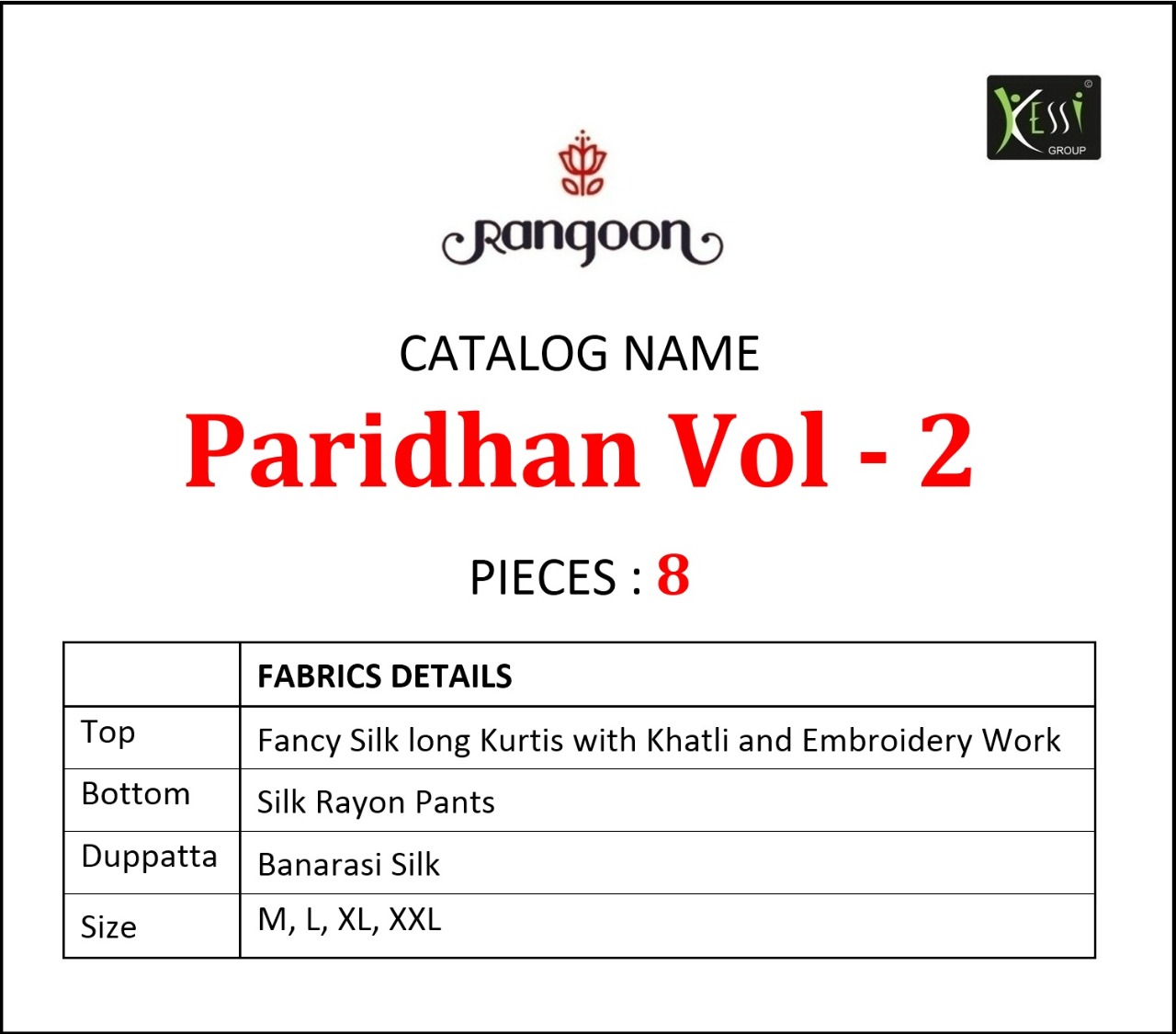 Rangoon paridhan vol-2 classy catchy look Kurties in wholesale