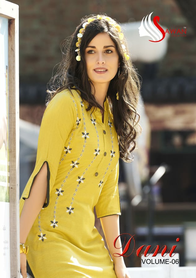 Sawan Creation Dani vol-6 innovative style beautifully designed attractive look Kurties