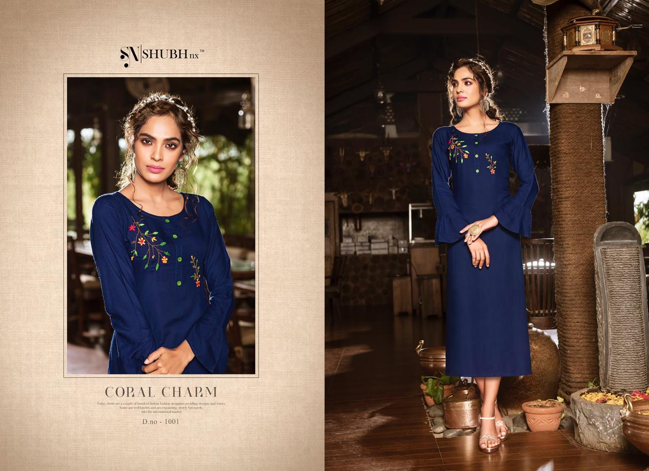 Shubh Nx poshaak classic trendy fits beautifully designed Kurties