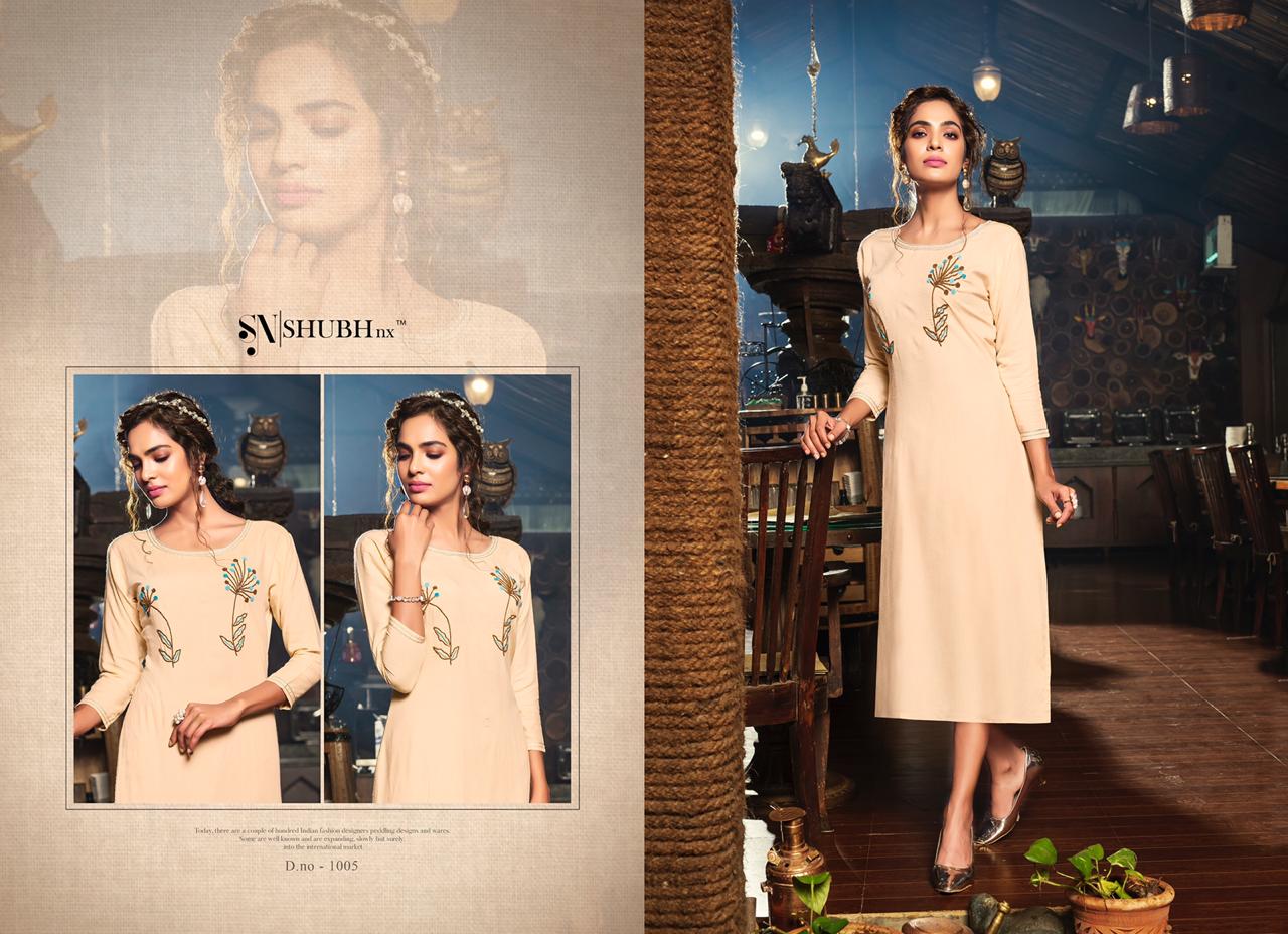 Shubh Nx poshaak classic trendy fits beautifully designed Kurties