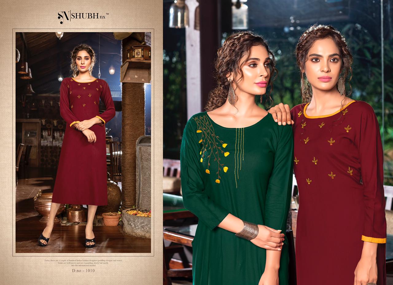 Shubh Nx poshaak classic trendy fits beautifully designed Kurties