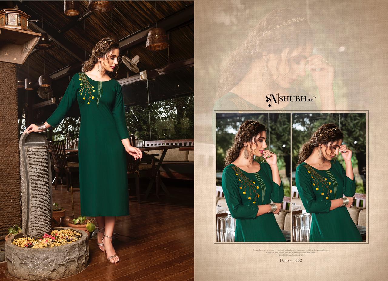 Shubh Nx poshaak classic trendy fits beautifully designed Kurties