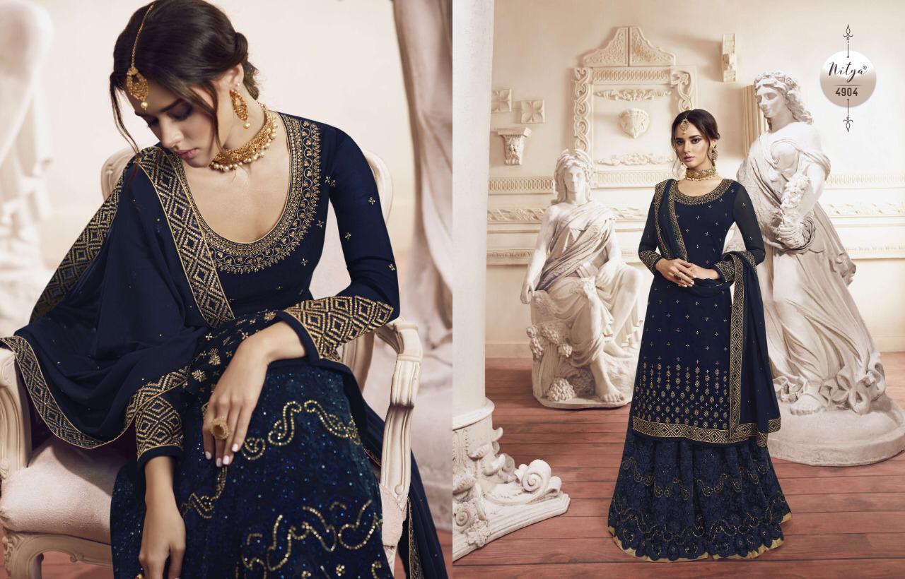 LT Nitya vol-149 D.No. 4904 Salwar Kameez Georgette Singles