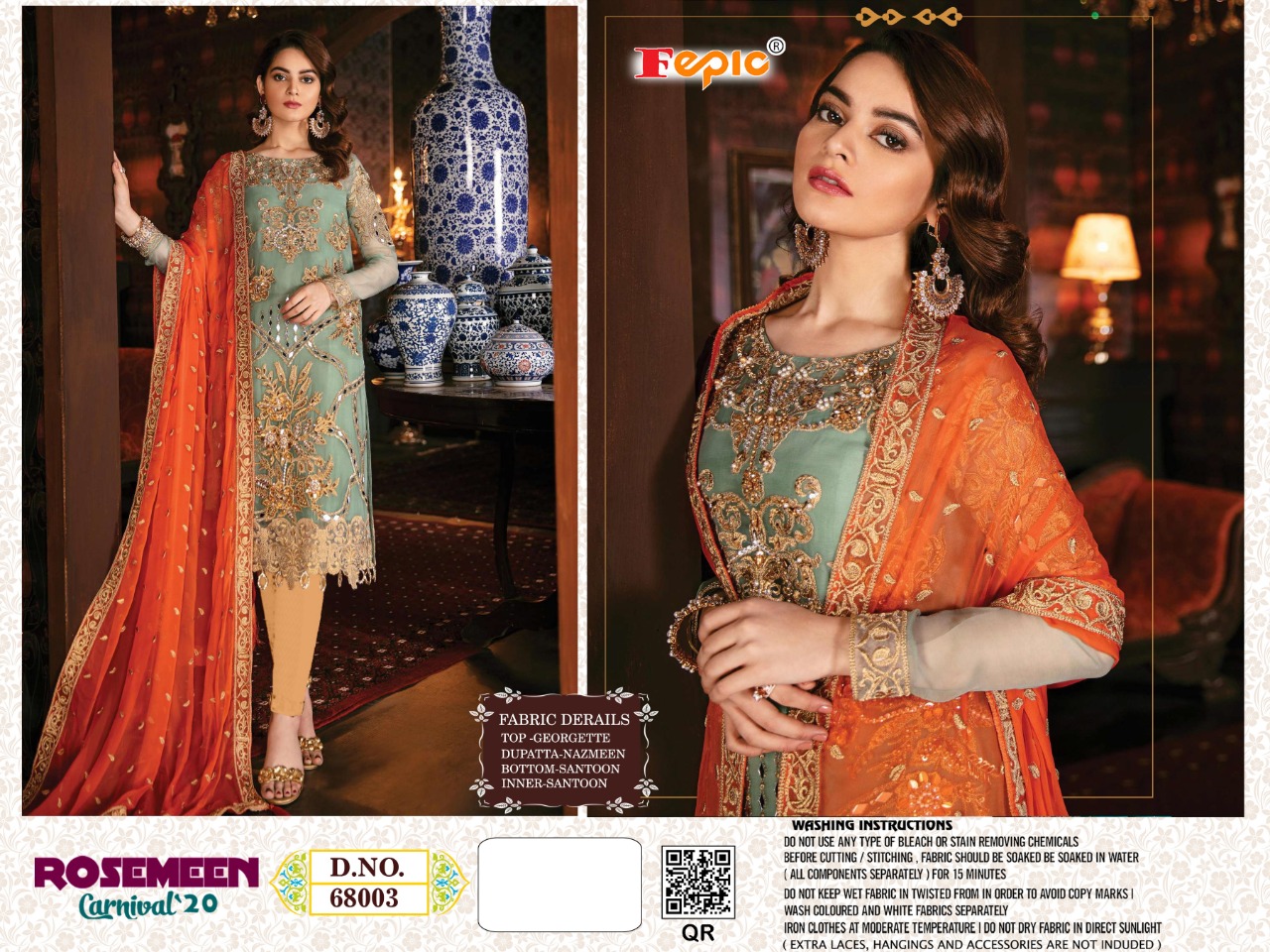 FEPIC rosemeen  68003 Salwar Kameez  Singles