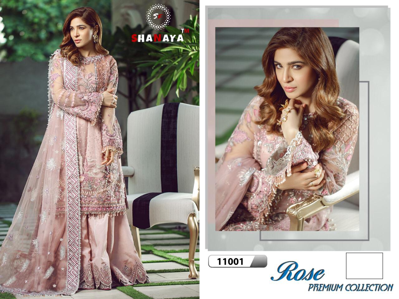 SHANAYA Rose premium 11001 Salwar Kameez Net Singles