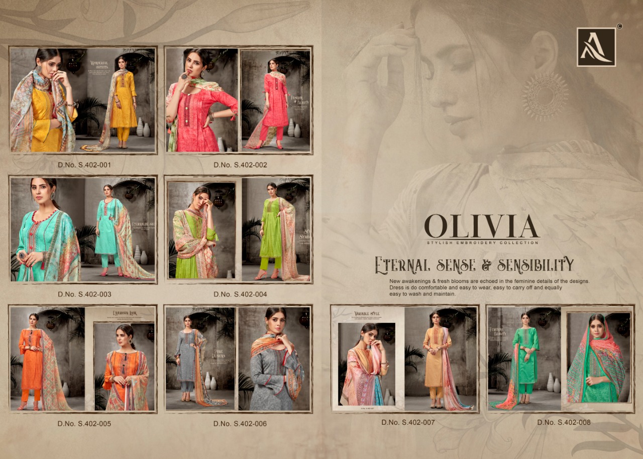 Alok Olivia elagant look Stylish designed beautifull Salwar suits