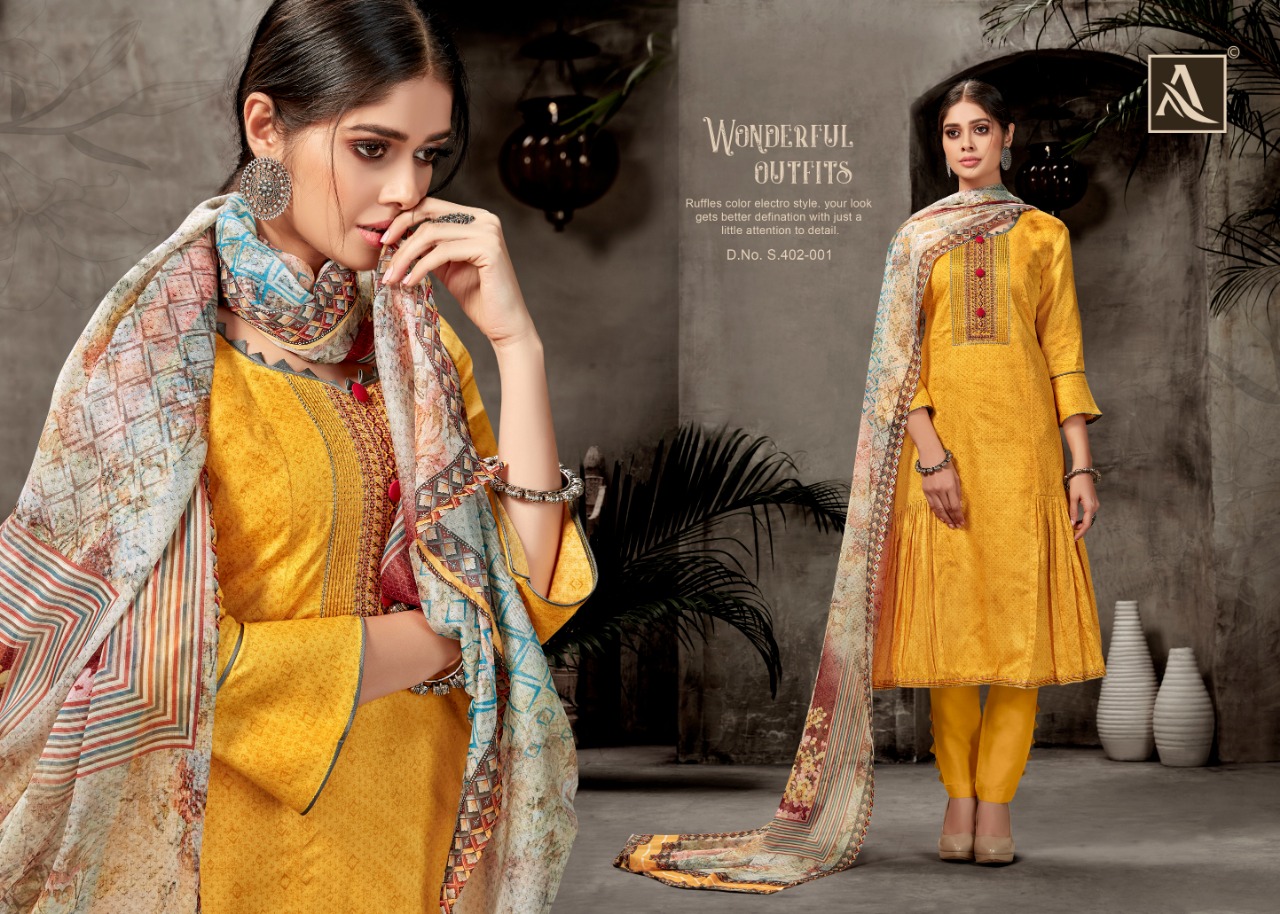 Alok Olivia elagant look Stylish designed beautifull Salwar suits