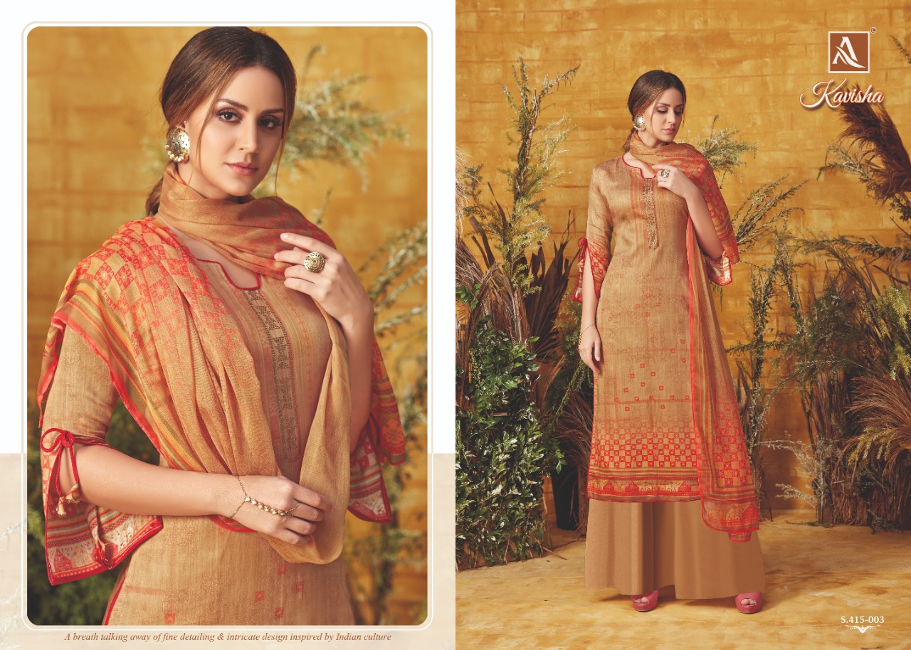 Alok suit kavisha innovative style elagant look Stylish designed Salwar suits