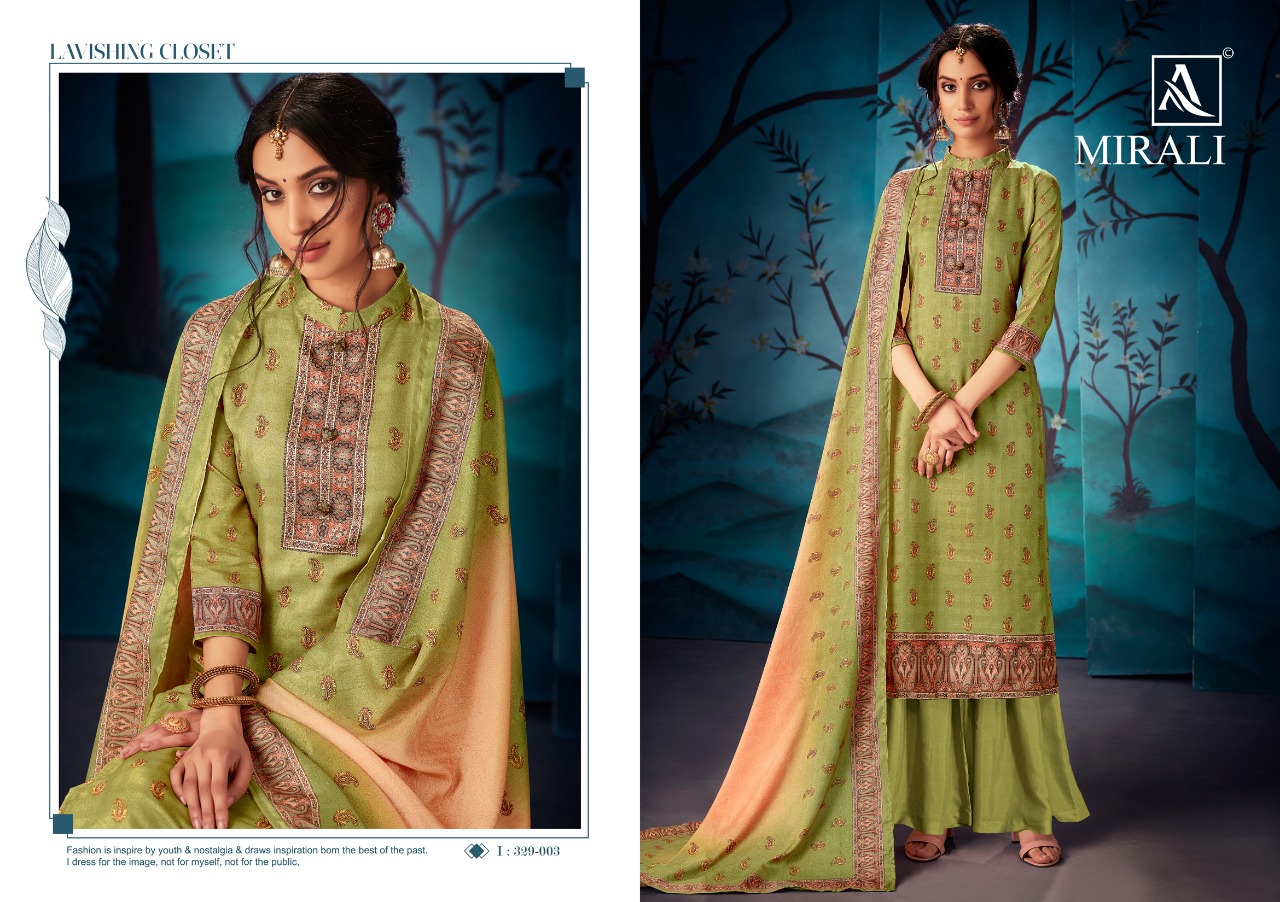 Alok suit mirali astonishing style attractive look Beautifully Designed Salwar suits