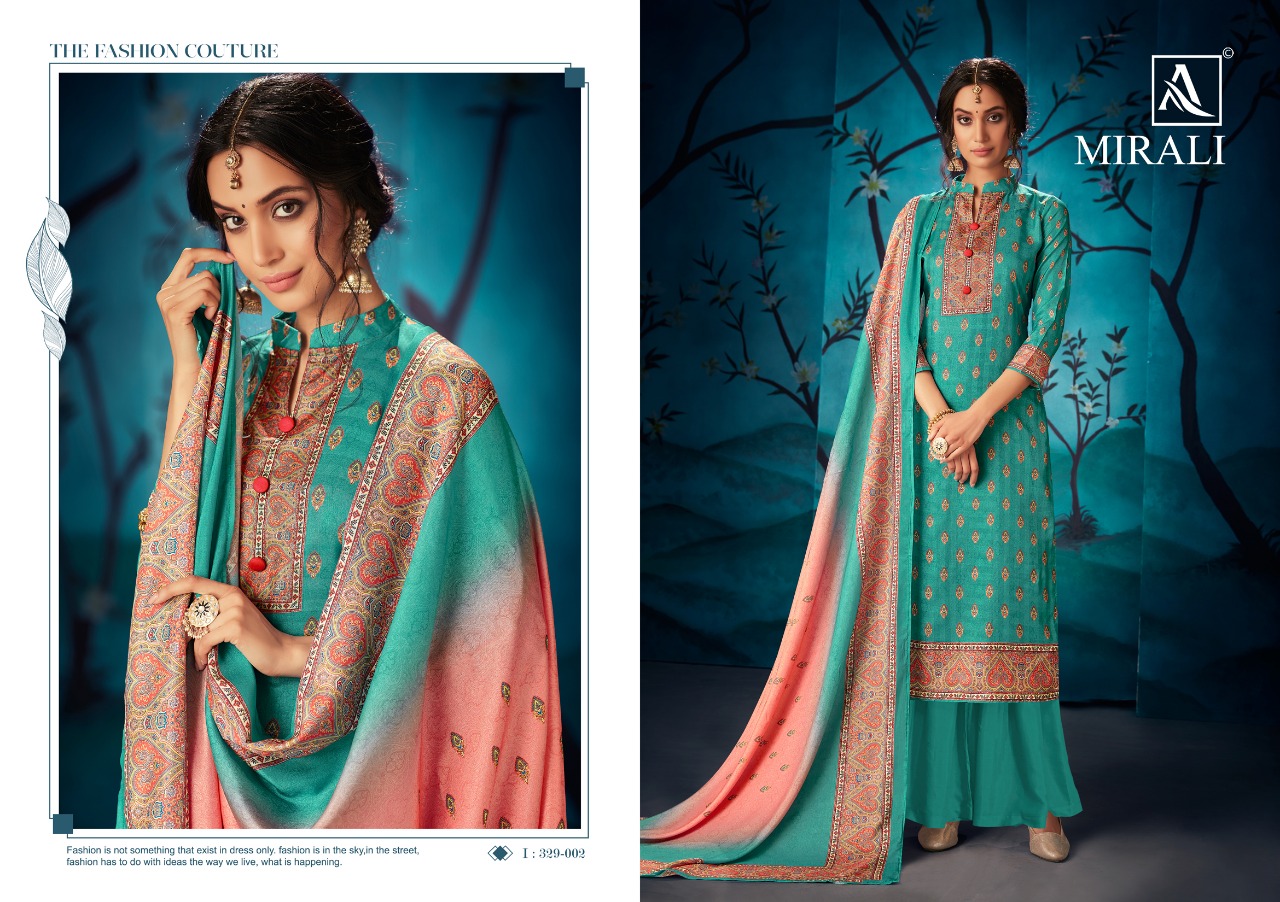 Alok suit mirali astonishing style attractive look Beautifully Designed Salwar suits