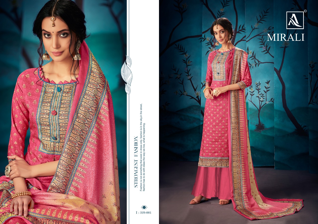 Alok suit mirali astonishing style attractive look Beautifully Designed Salwar suits