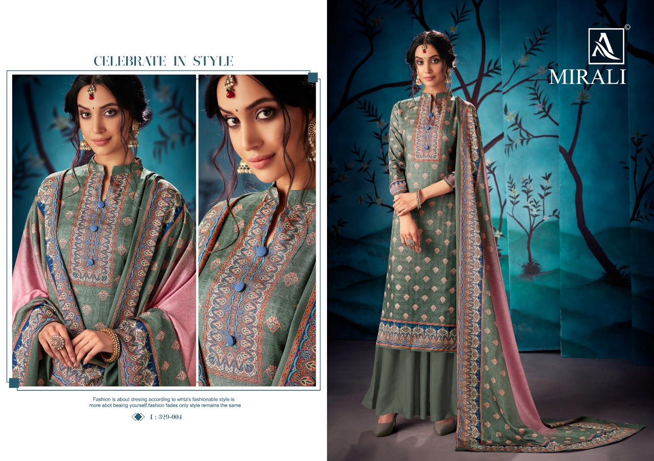 Alok suit mirali astonishing style attractive look Beautifully Designed Salwar suits