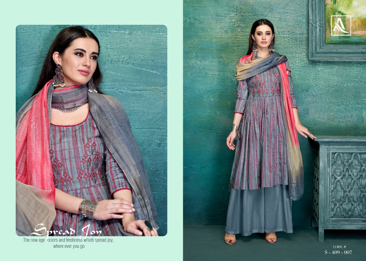 Alok suit tehzeeb attractive look Beautifully Designed amazing Salwar suits