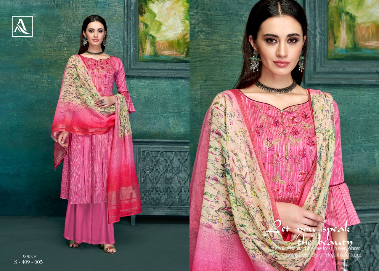 Alok suit tehzeeb attractive look Beautifully Designed amazing Salwar suits