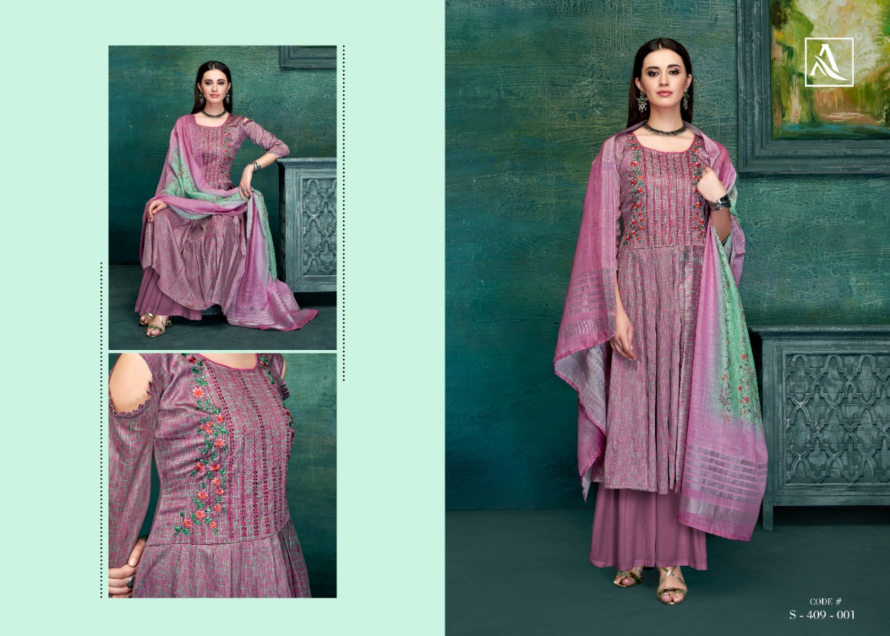 Alok suit tehzeeb attractive look Beautifully Designed amazing Salwar suits