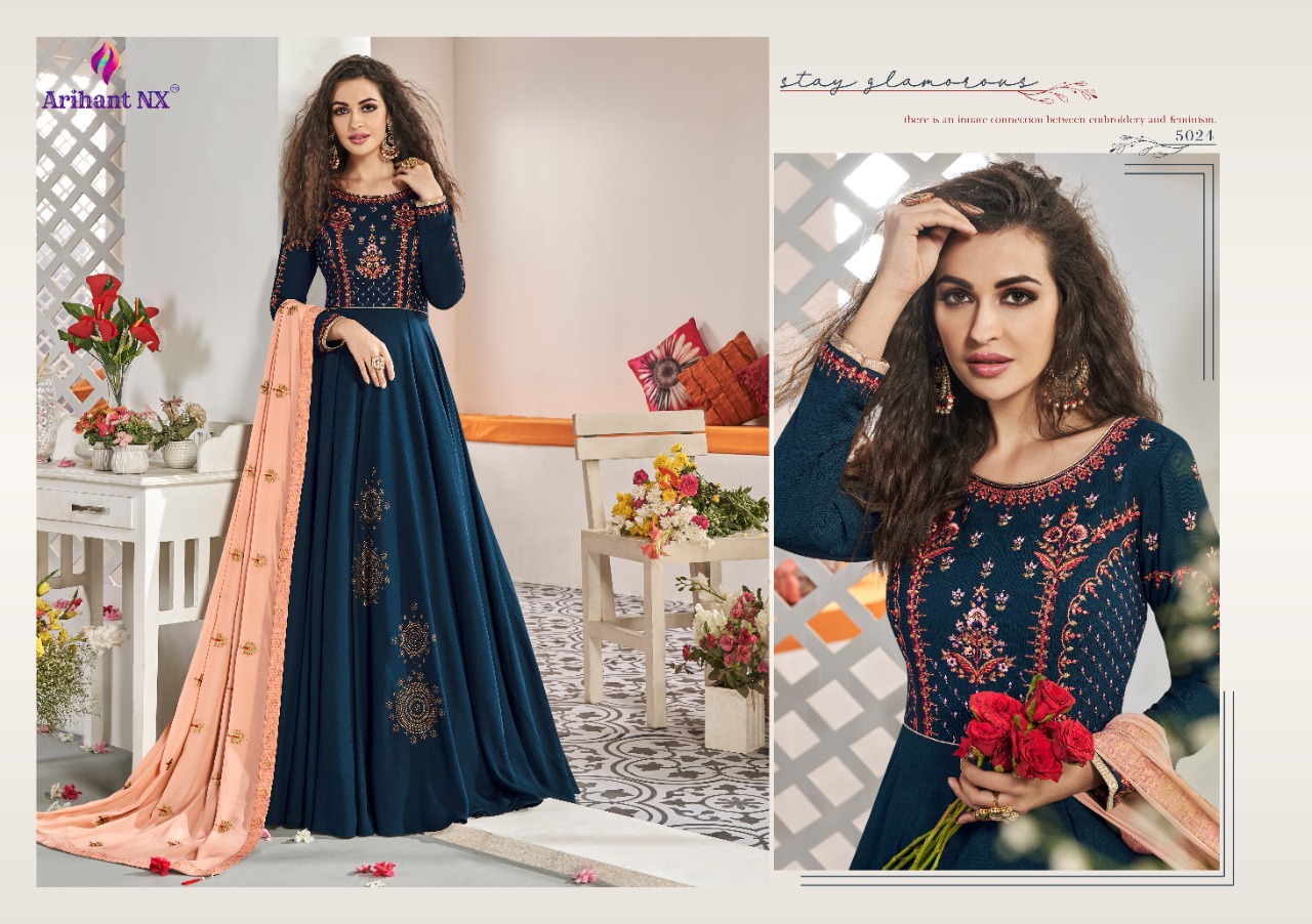 Arihant rizwana vol 4 elagant Style gorgeous look beautifull Kurties