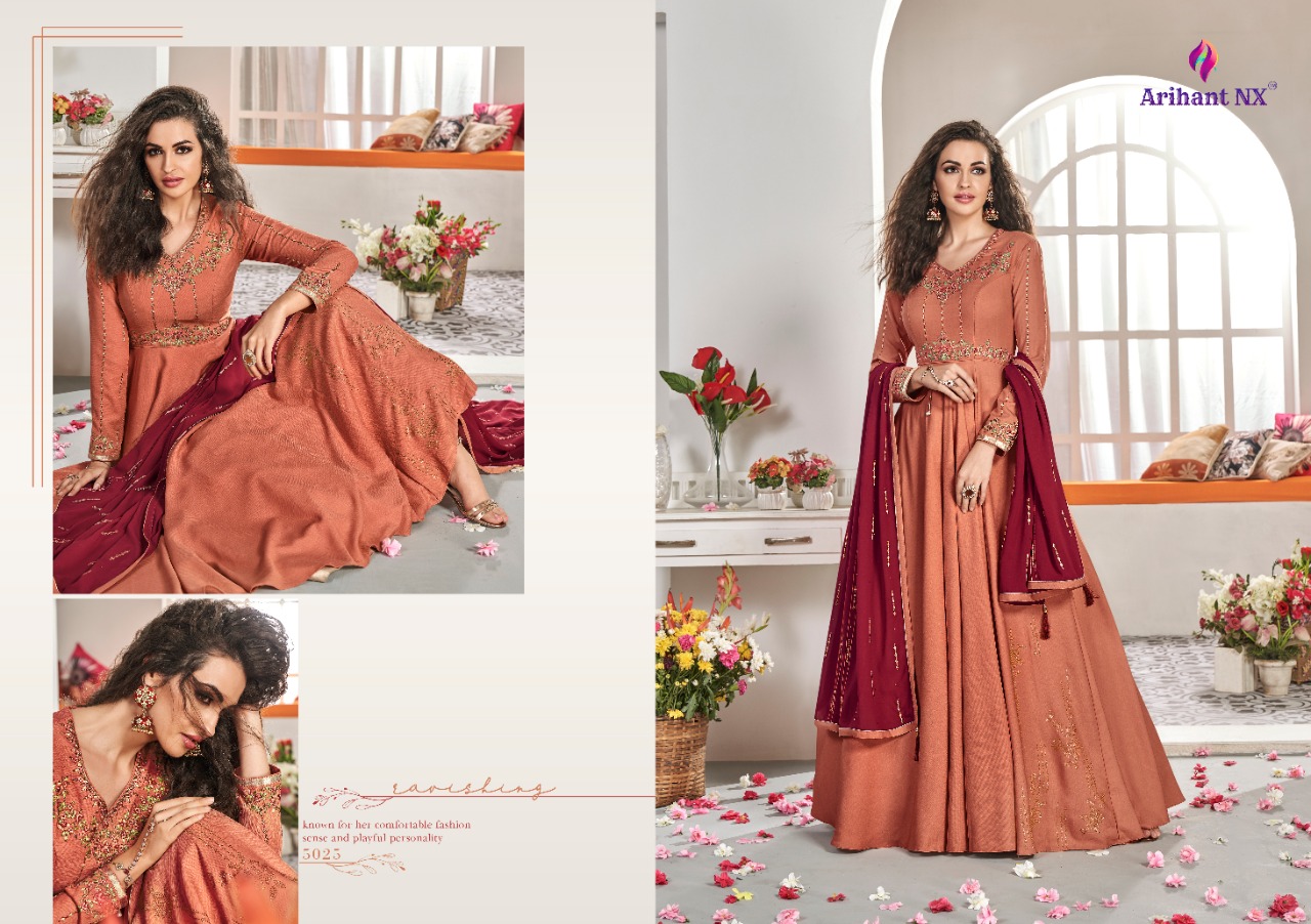 Arihant rizwana vol 4 elagant Style gorgeous look beautifull Kurties