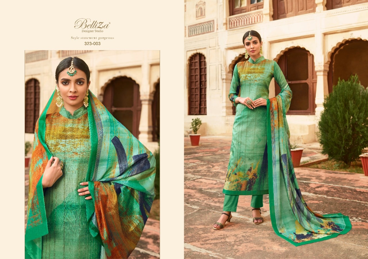 Belliza Evana attractive look classic trendy look Salwar suits