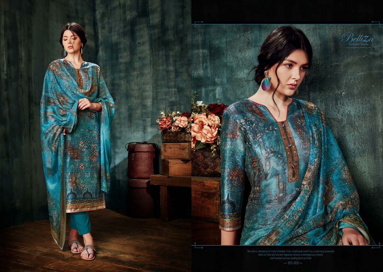 Belliza silk couture a classic look beautifull Designed Salwar suits