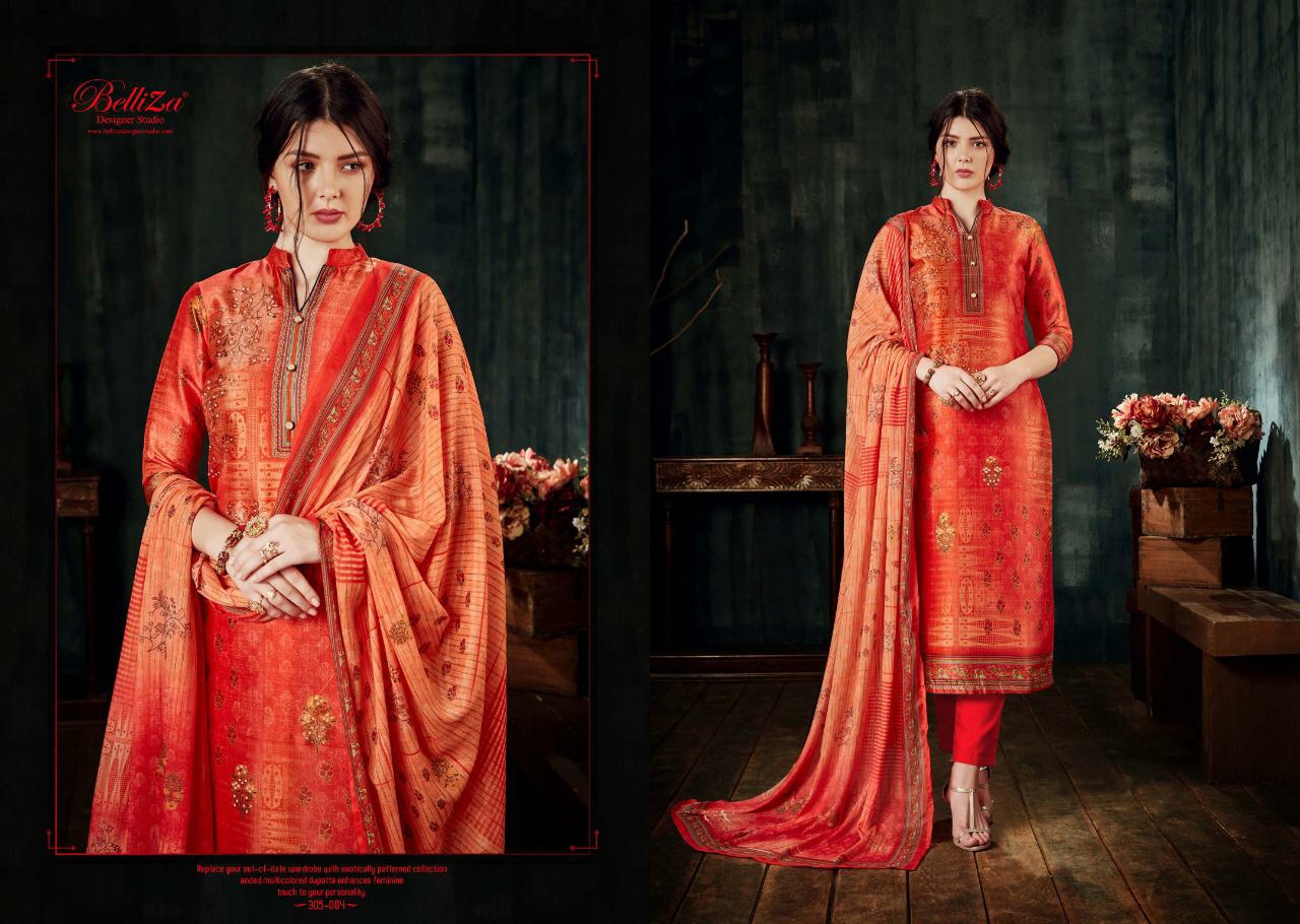 Belliza silk couture a classic look beautifull Designed Salwar suits