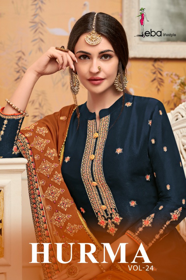 Eba life style hurma vol 24 astonishing style attractive look Beautifully Designed Salwar suits