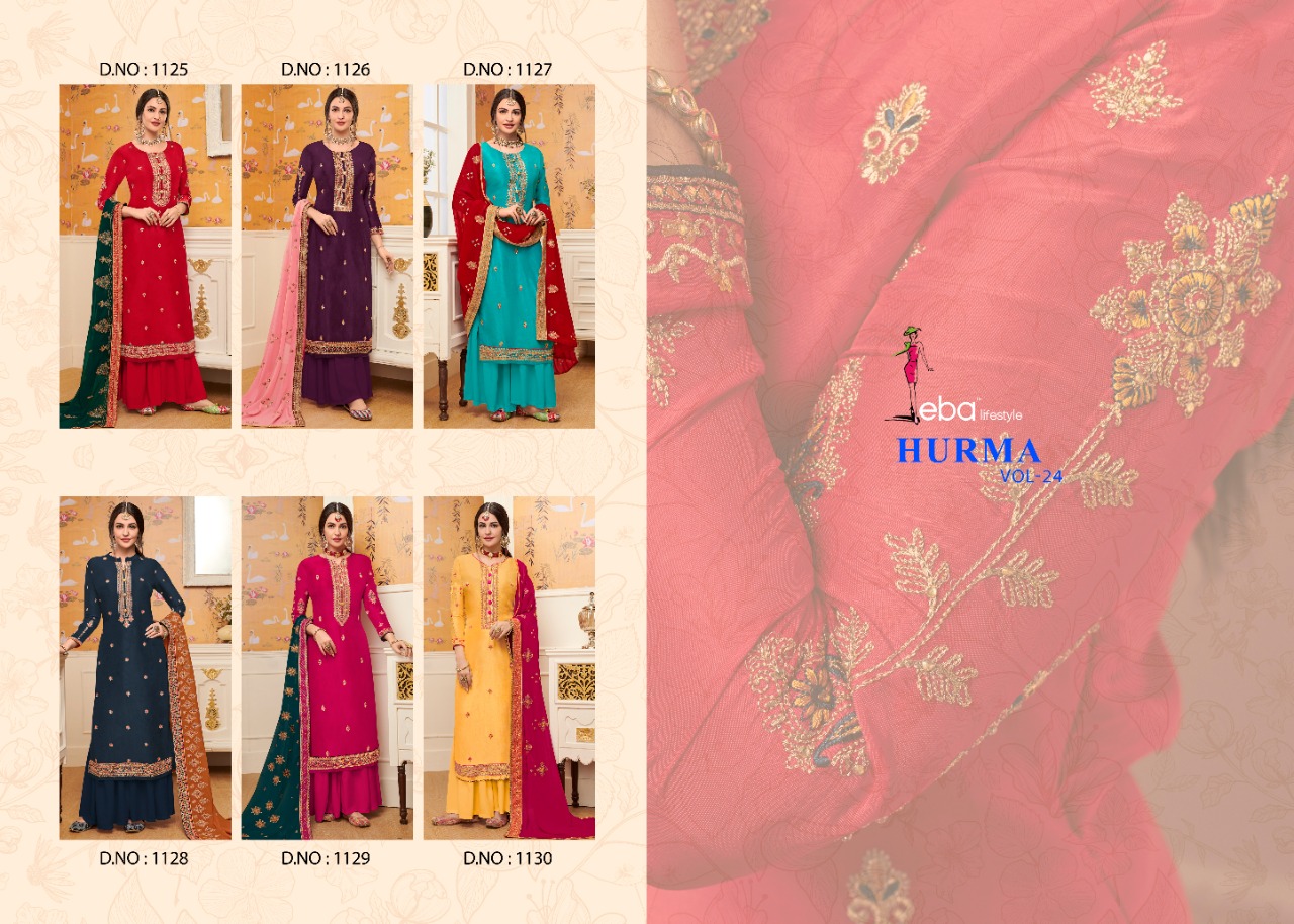 Eba life style hurma vol 24 astonishing style attractive look Beautifully Designed Salwar suits