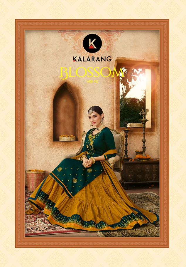 Kalarang blossom vol 10 gorgeous stylish look beautifully designed Salwar suits