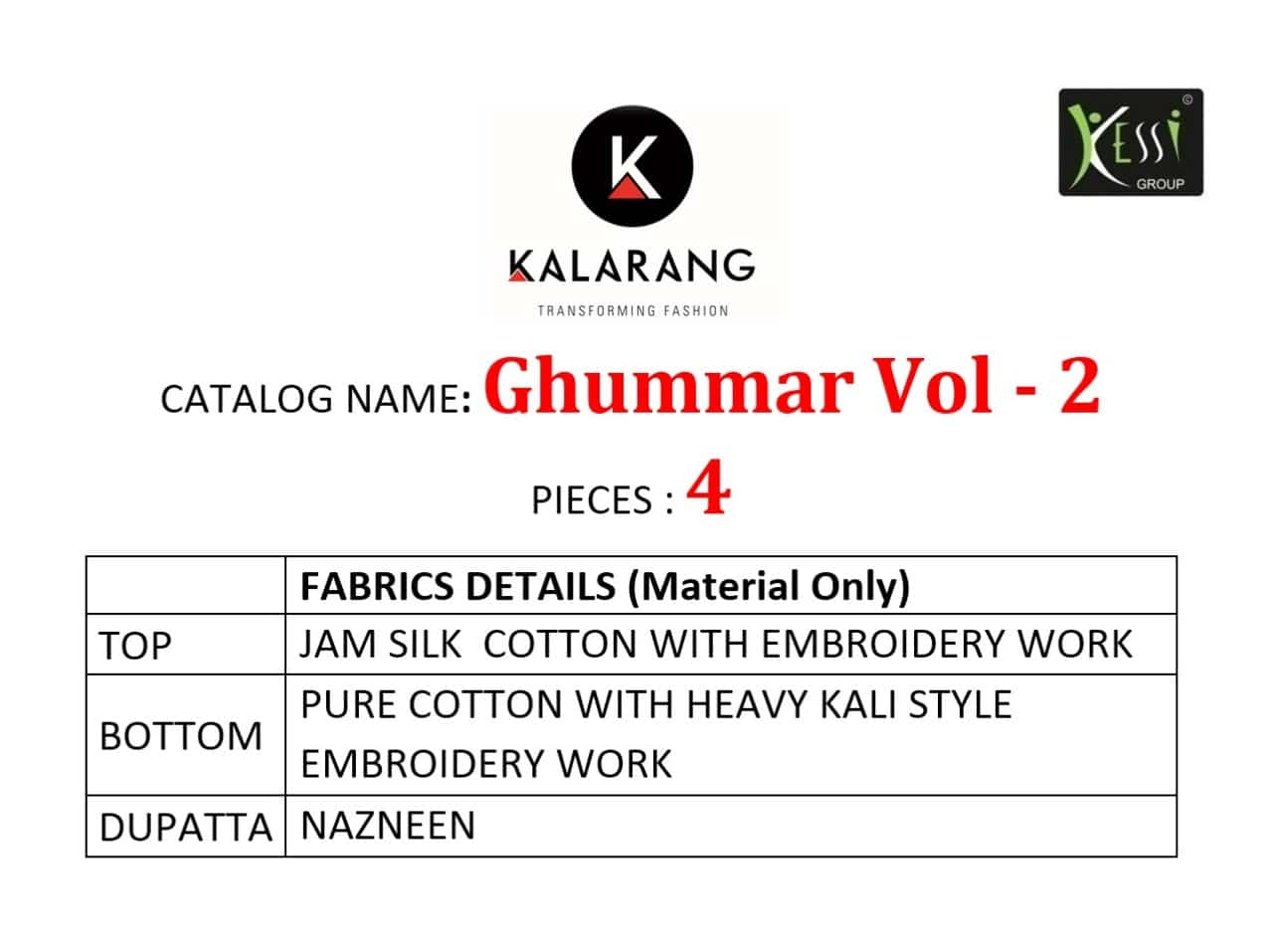 Kalarang ghummar vol-2 amazingly Designed elegant and stylish look Salwar suits