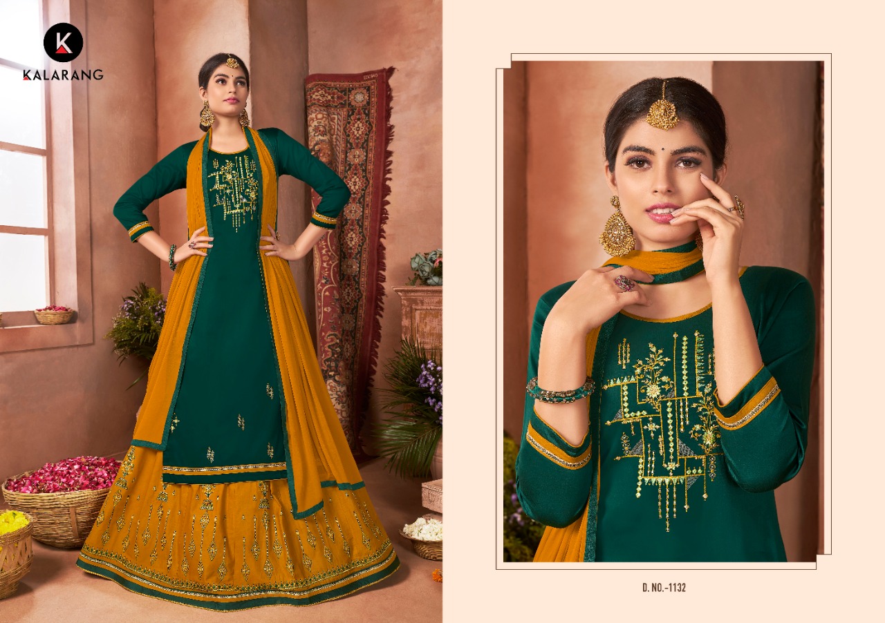 Kalarang ghummar vol-2 amazingly Designed elegant and stylish look Salwar suits