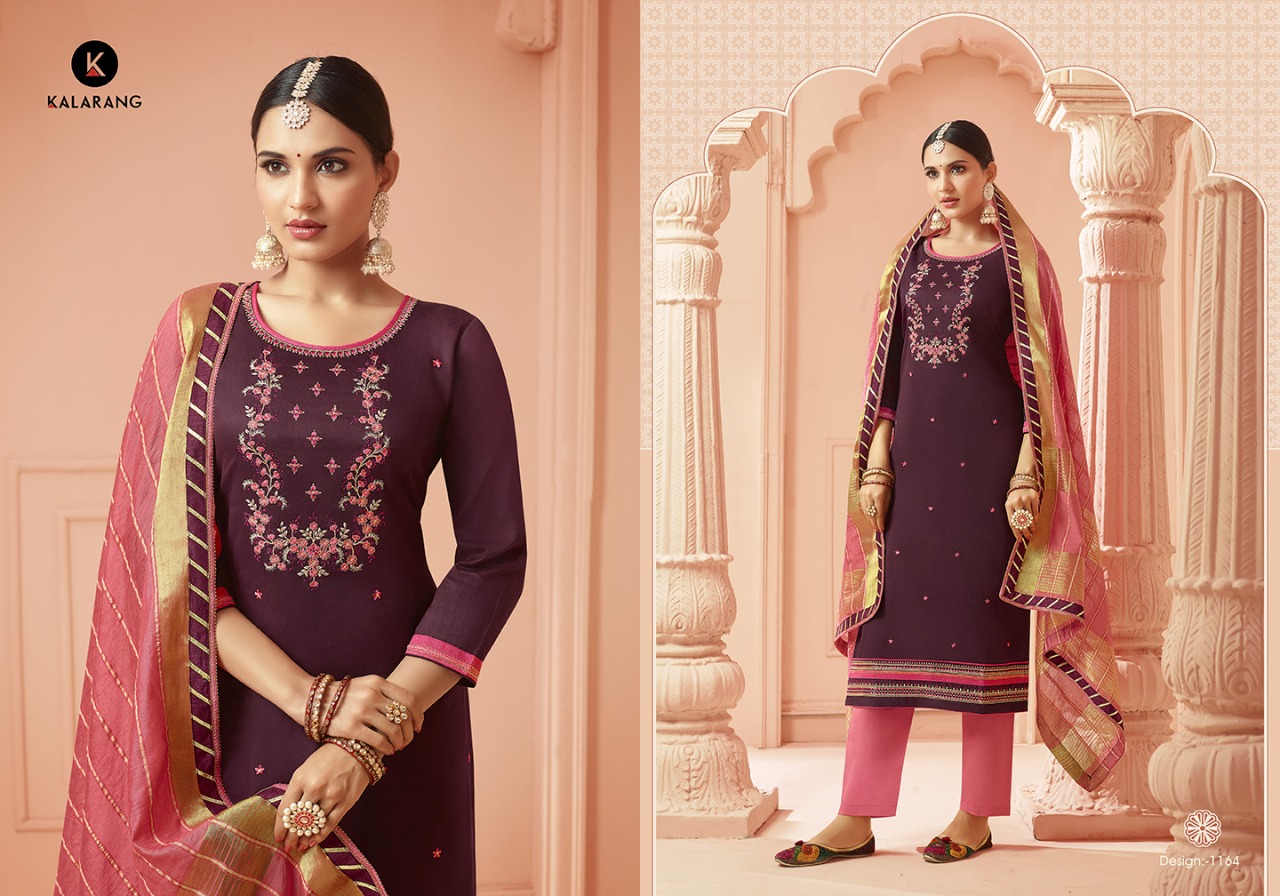 Kalarang Jasmine vol 8 elagant look Stylish designed classic Salwar suits