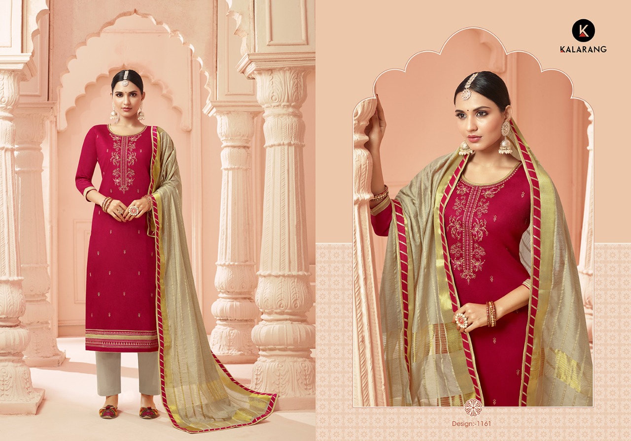 Kalarang Jasmine vol 8 elagant look Stylish designed classic Salwar suits