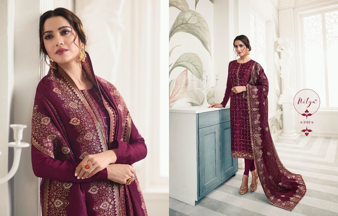 LT Nitya nazakat Vol 151 gorgeous stunning look beautifully designed Salwar suits