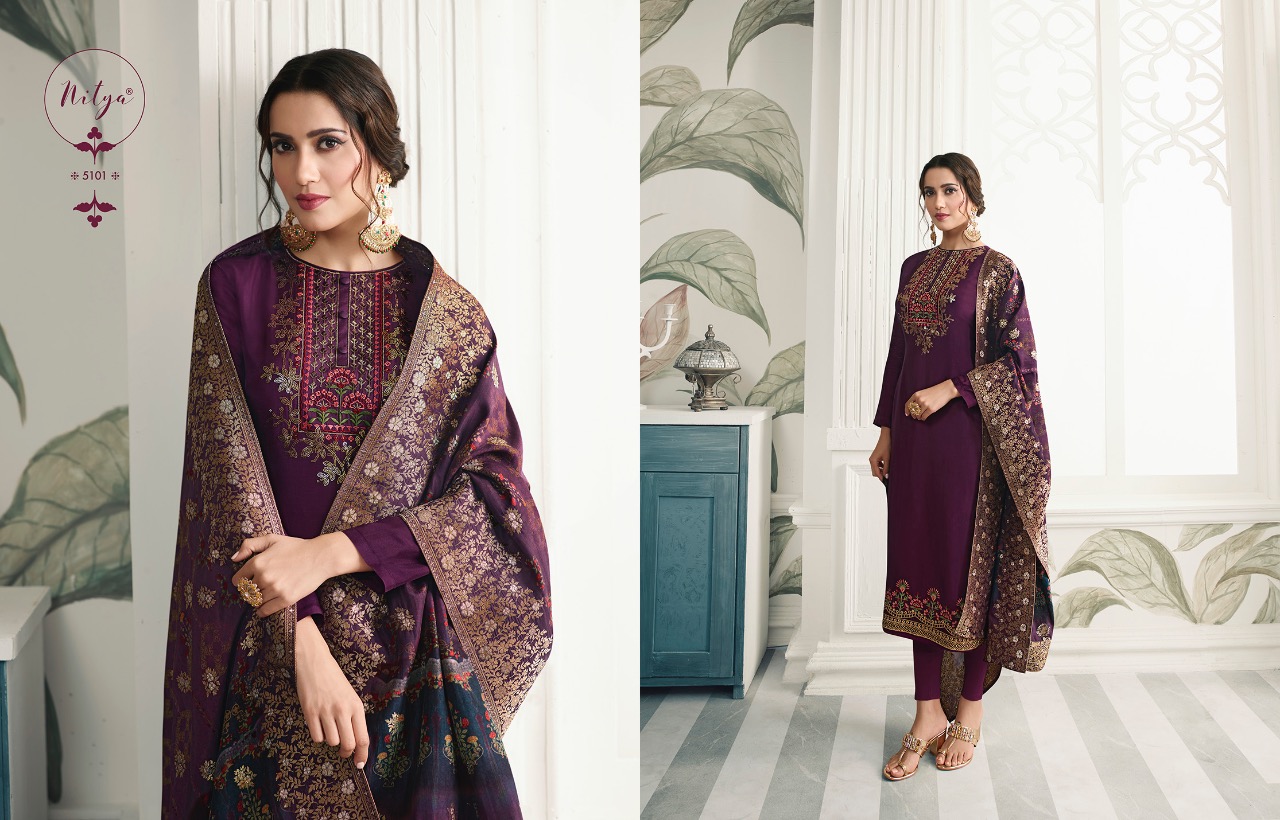 LT Nitya nazakat Vol 151 gorgeous stunning look beautifully designed Salwar suits