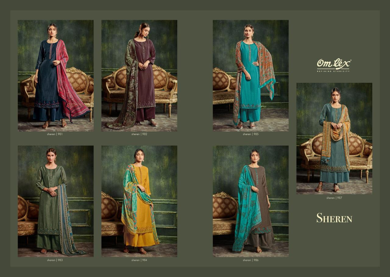 Om Tex sheren innovative style beautifully designed Salwar suits