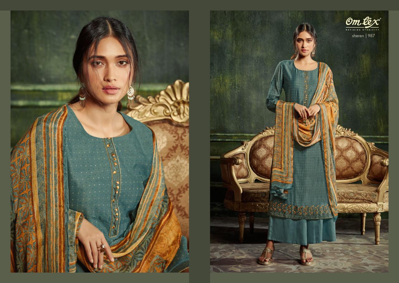 Om Tex sheren innovative style beautifully designed Salwar suits